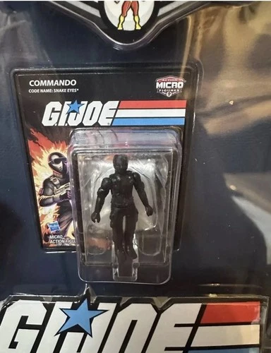 World's Smallest GI JOE “Snake Eyes” Micro Action Figure Factory Sealed
