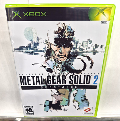 Konami Metal Gear Solid 2: Substance (Microsoft Xbox, 2002) With New Cover 