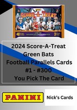 2024 Score-A-Treat Green Bats Parallels Football Cards #1-300 You Pick The Card