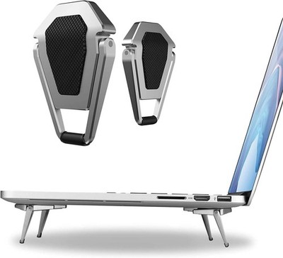 Portable Invisible Laptop Stand - Mini Aluminum Cooling Pad for MacBook Air/Pro