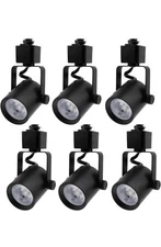 9W 3 Color H Type Dimmable LED Track Lighting Heads, 3000K 4000K 5000K Select...