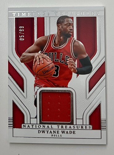 2024-25 Panini National Treasures Dwyane Wade Patch #/99 Bulls Game-Worn
