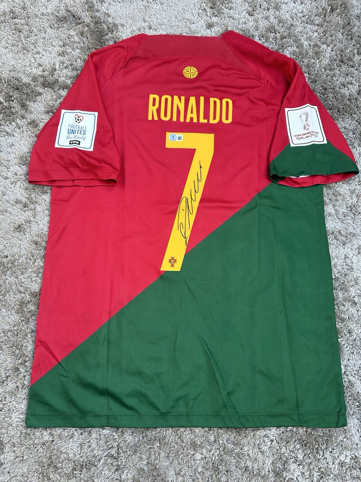 Cristiano Ronaldo Signed Portugal World Cup Jersey, Beckett COA