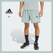 NEW - Adidas Men Workout Essentials 7" Training Base Woven Short, Sage Sz M