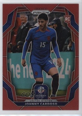2024 Panini Prizm CONMEBOL Copa America Red 14/199 Johnny Cardoso #155 12wc