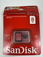 NEW MicroSDHC 8GB Card Adapter ScanDisk card ...