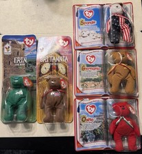 Lot Of 5 Beanie Babies McDonald  s 2000 International Bears