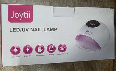 Joytii LED/UV Nail Lamp Dryer Auto Sensor Timer Mode LED Display White Pink