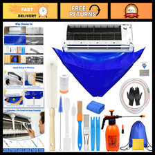 16PCS Mini Split AC Cleaning Kit - 2L Sprayer, Brush Set, Fin Comb, PVC Bag - DI