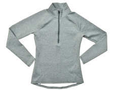 Under Armour Women's Size Small Gray ColdGear Fitted 1/4 Zip Pullover Sweater