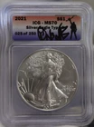 2021 US Silver Eagle $1 ICG MS70 Military Signed 25 of 250