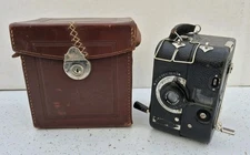 Zeiss Ikon Kinamo Movie Camera 35mm  W/ Leather Case