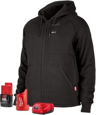 Milwaukee Heated Hoodie KIT M12 12V Lithium-Ion Front and Back Heat Zones...