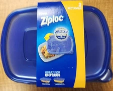 Ziploc Storage Containers Rectangle 2 Containers 1.5 QT New