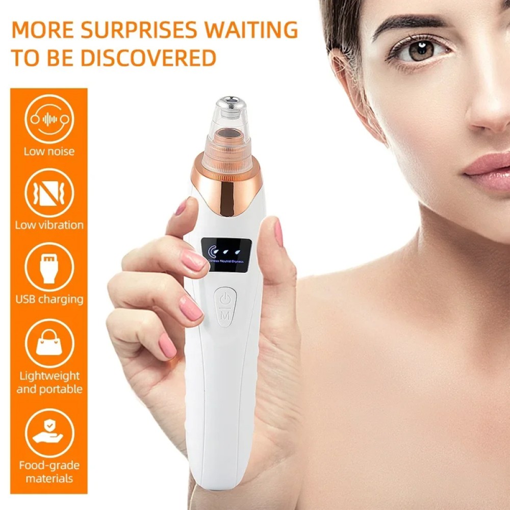 Electric Blackhead Remover Pore Nose Sucker Pimple Skin Acne Face Cleaner Vacuum