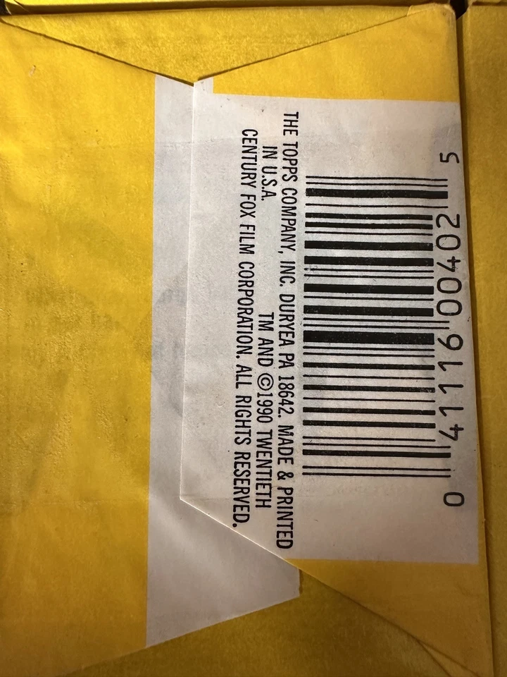 1990 The Simpsons Wax pack Topps Lot of 4 Pack Sealed. Authentic! Vintage! - Image 3 of 3