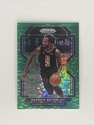 2021-22 PATRICK BEVERLEY GREEN PULSAR /25 PANINI PRIZM #25 LA CLIPPERS PAT BEV