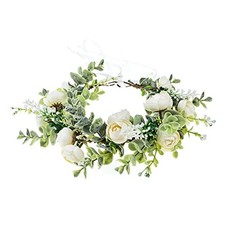 Vividsun Wedding Bridal Green Leaf Flower Crown Eucalyptus Floral Crown Mater...