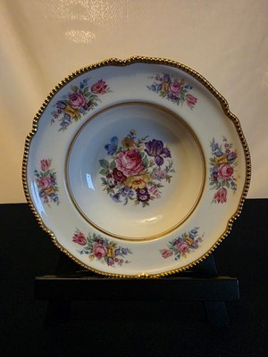 Castleton Rose 8'' Rimmed Soup Bowl