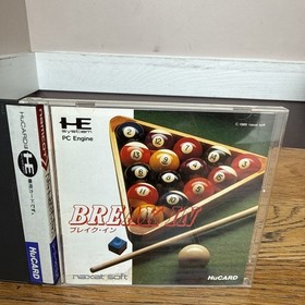NEC PC Engine Hucard - Break In - Import Japan Japanese US SELLER Billiards