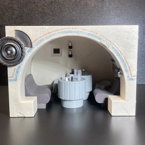 Star Wars TVC Haslab Cantina Alcove Room Booth Chair Bar Glass Cup Diorama Set C