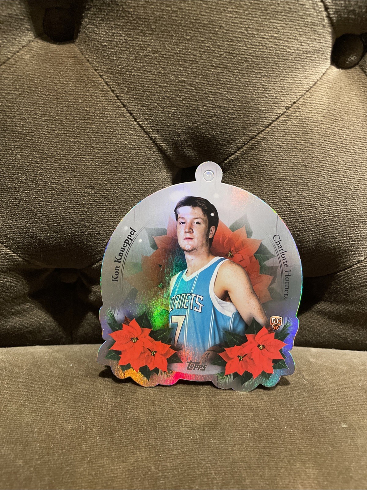 2025-26 Topps Holiday Die-Cut Ornament Rookie Kon Knueppel #DCO-KK Hornets RC