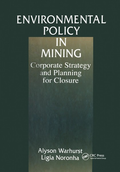 Environmental Policy In Mining | Corporate Strategy And Planning | Buch | 1999-image