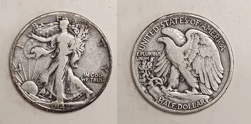 1942-D Walking Liberty Half Dollar - 90% Silver - VG to VF