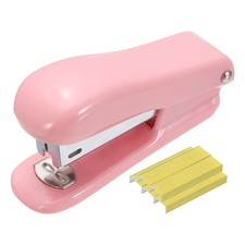 Mini Desktop Staplers with 1000 Standard 26/6 Staples 25 Sheet, Yellow