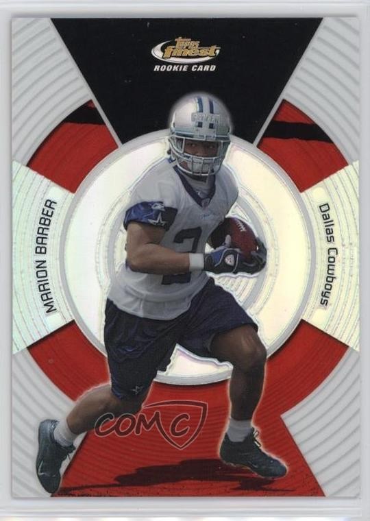 2005 Topps Finest Refractor 9/399 Marion Barber III #150 Rookie RC 1pn9