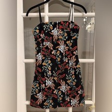 URBAN OUTFITTERS Women’s Multicolor Floral Embroidered Sleeveless Mini Dress