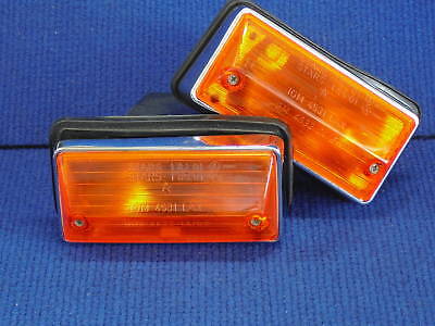 Coppia plastica fanalino anteriore incolore dx e sx Fiat 124 Spider