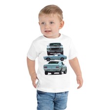 1969 Mustang Mach 1 Muscle Car Toddler Short Sleeve Tee