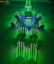 RGB Colors LED Robot Laser Costume Glowing Night Lights Party Show Clothing Suit