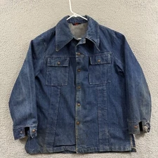 Vintage Richman Brothers Jacket Mens XL Blue Button 70s Trucker Workwear Denim