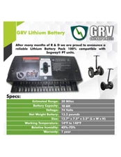 SEGWAY BATTERY  X2  i2  i2SE X2SE  LITHIUM BRAND NEW. FREE SHIPPING!