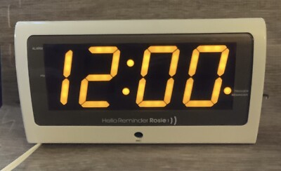 LIFE ASSIST - HELLO REMINDER ROSIE VOICE ACTIVATED ALARM CLOCK 58060 WORKING