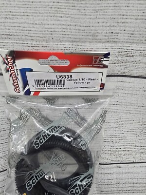 Schumacher Racing U6838 Cactus 1:10 Rear Buggy Tires - Yellow Compound-  Pair | eBay