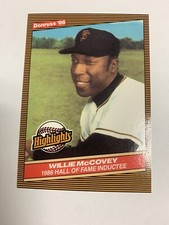 1986 Donruss Highlights Willie McCovey 1986 Hall of Fame Inductee