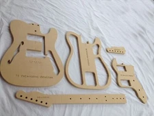 Guitar Templates ~ 72 Thinline Telecaster ~ 1/2" MDF ~ CNC Router Set w/ Neck