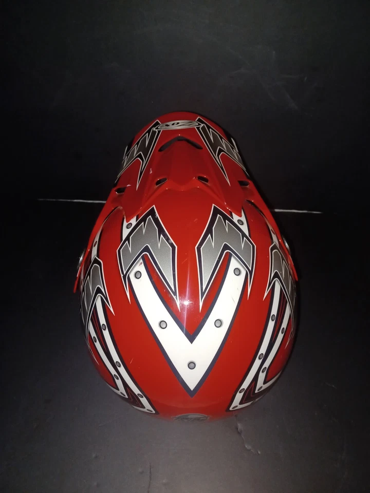 Zox Roost Jr Large Full Face Motocross Racing Helmet Tribe II Flat Red - Image 3 of 4