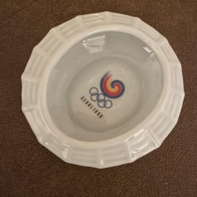 seoul south korea 1988 olympics stadium souvenir vintage porcelain ceramic