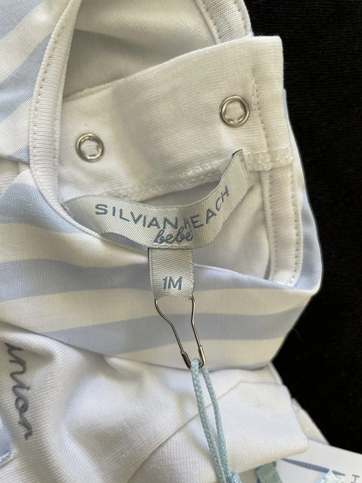 Silvian Heach Bebe NWT Blue/White Cotton Top & Shorts -Newborn - Image 3 of 4