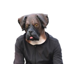 Cosplay Lovely Animal Dog Bulldog Ear Funny Halloween Mask Full Face Party Props