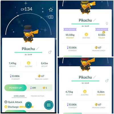   Shiny Pikachu Ribbon Monocle   RED-YELLOW-BLUE - Trade 20.000 stardust