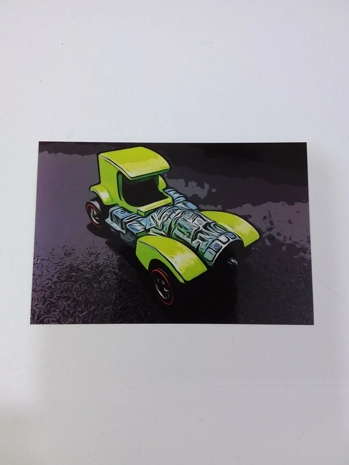 Hot wheels Redline Superfine Turbine Postcard Art work - Image 2 of 3