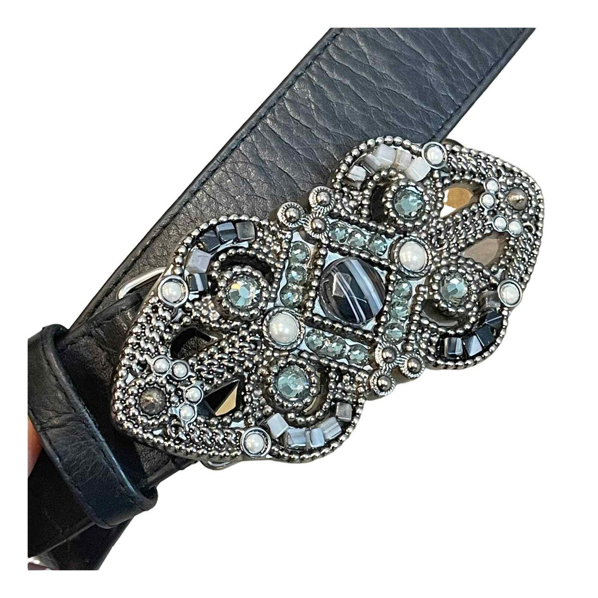 Leatherock Black and Gold Embellished Belt Sam Edelman Women main image 4