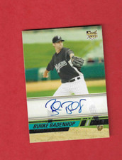 Topps Baseball Autograph Year 2008 Burke Badenhop Card 156