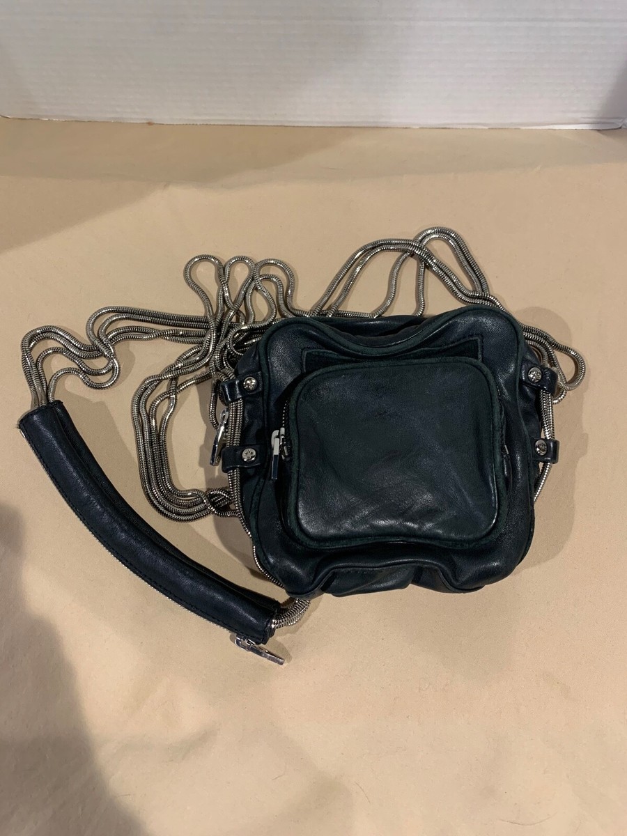 Alexander Wang Archive Brenda Chain Black Leather Shoulder Bag | eBay