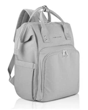 Amilliardi diaper bag backpack.Light Grey. Five Insulated Pockets.Stroller Handl